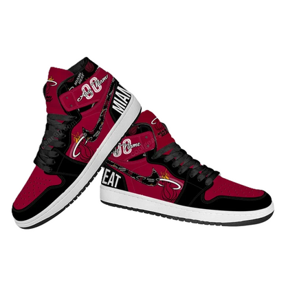 LIMITED EDITION - NEW CUSTOMIZED NBA20 MI HEAT AIR JORDAN SNEAKERS