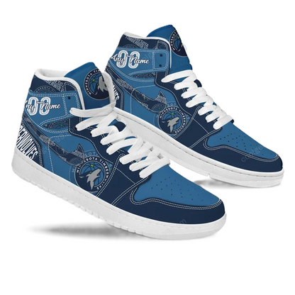 LIMITED EDITION - NEW CUSTOMIZED NBA05 MN TIMBERWOLVES AIR JORDAN SNEAKERS