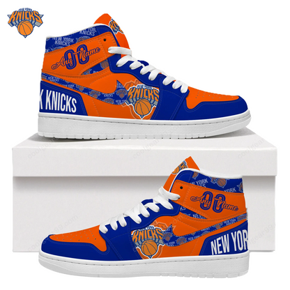 LIMITED EDITION - NEW CUSTOMIZED NBA04 NY KNICKS AIR JORDAN SNEAKERS