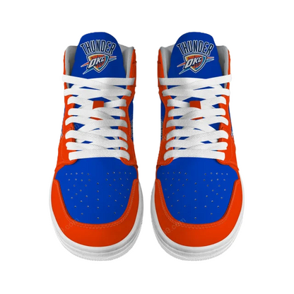LIMITED EDITION - NEW CUSTOMIZED NBA01 OKC THUNDER AIR JORDAN SNEAKERS
