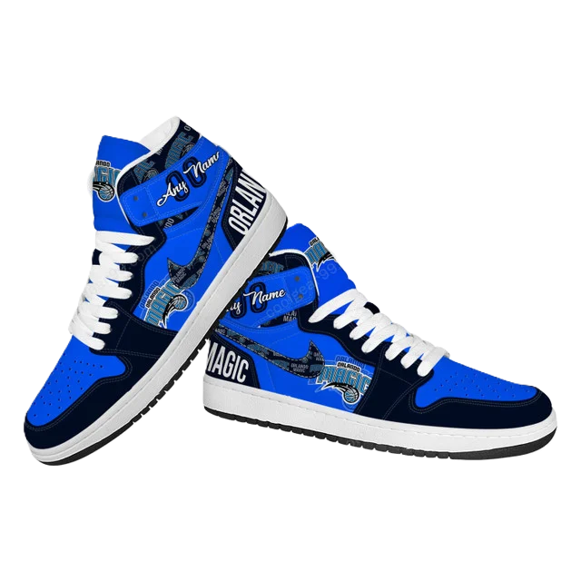 LIMITED EDITION - NEW CUSTOMIZED NBA15 OL MAGIC AIR JORDAN SNEAKERS