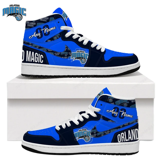 LIMITED EDITION - NEW CUSTOMIZED NBA15 OL MAGIC AIR JORDAN SNEAKERS