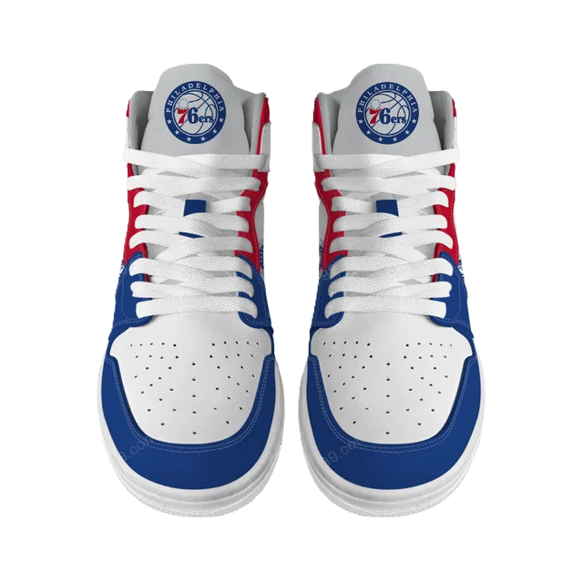 LIMITED EDITION - NEW CUSTOMIZED NBA26 PH 76ERS AIR JORDAN SNEAKERS