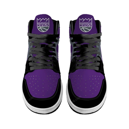 LIMITED EDITION - NEW CUSTOMIZED NBA16 SC KINGS AIR JORDAN SNEAKERS