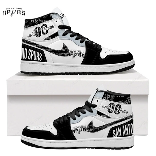 LIMITED EDITION - NEW CUSTOMIZED NBA23 SA SPURS AIR JORDAN SNEAKERS