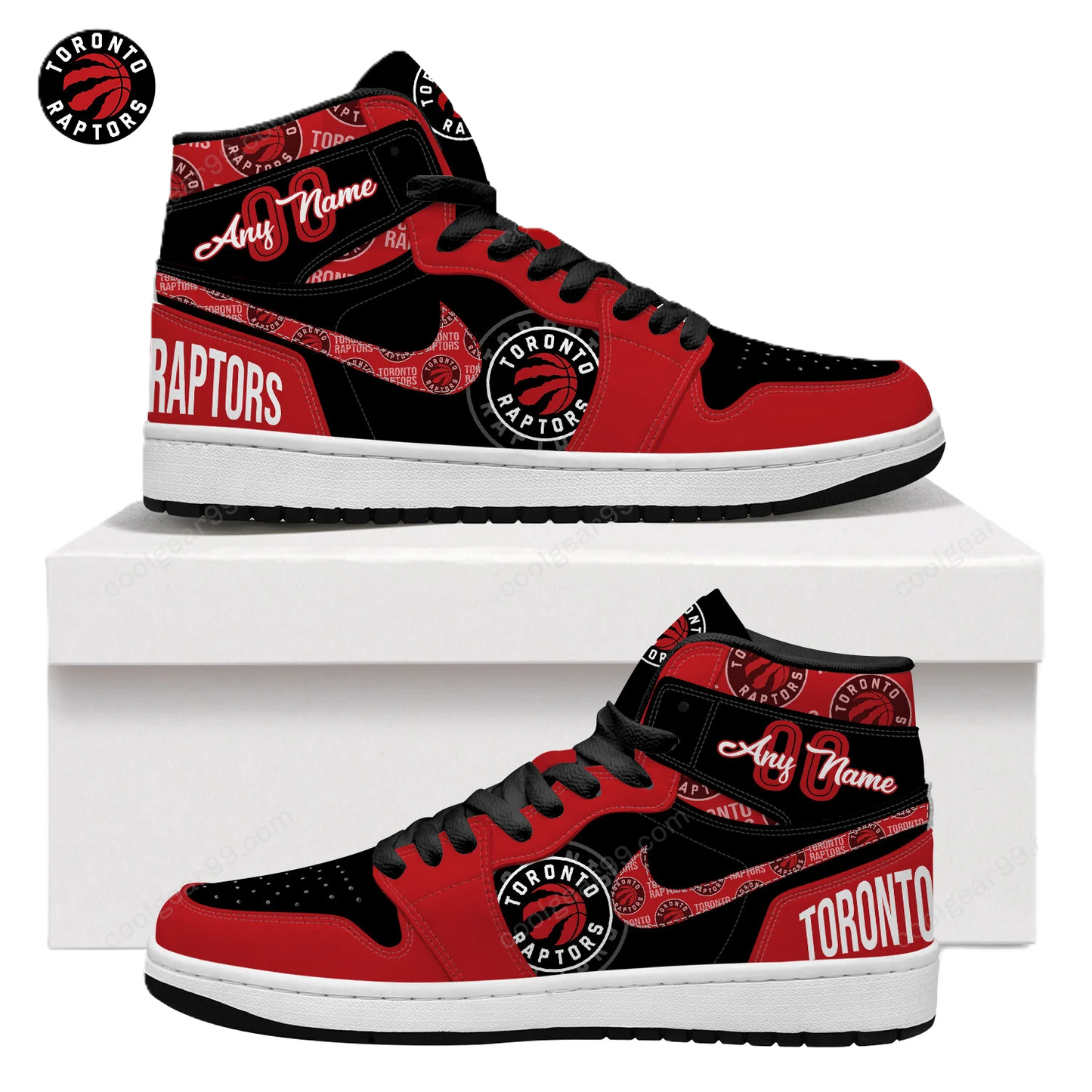 LIMITED EDITION - NEW CUSTOMIZED NBA24 TR RAPTORS AIR JORDAN SNEAKERS