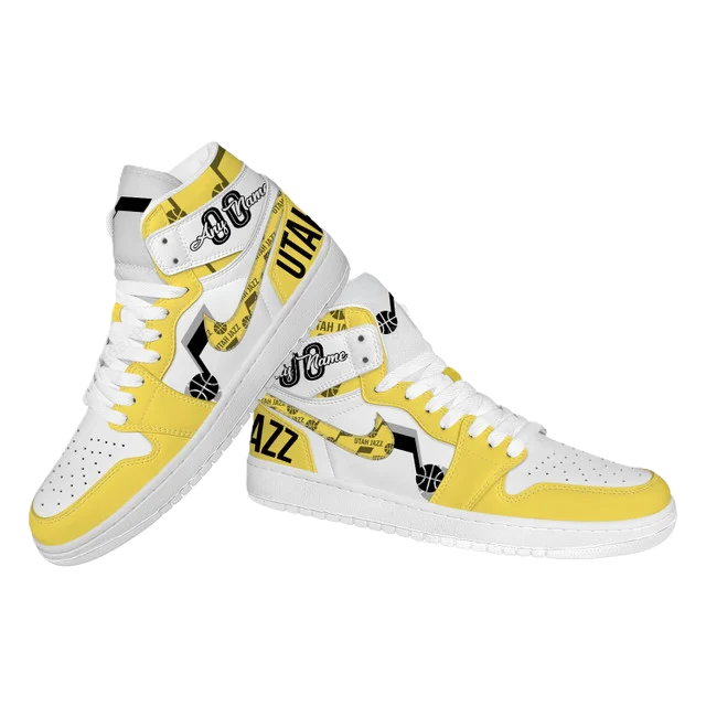 LIMITED EDITION - NEW CUSTOMIZED NBA29 UT JAZZ AIR JORDAN SNEAKERS