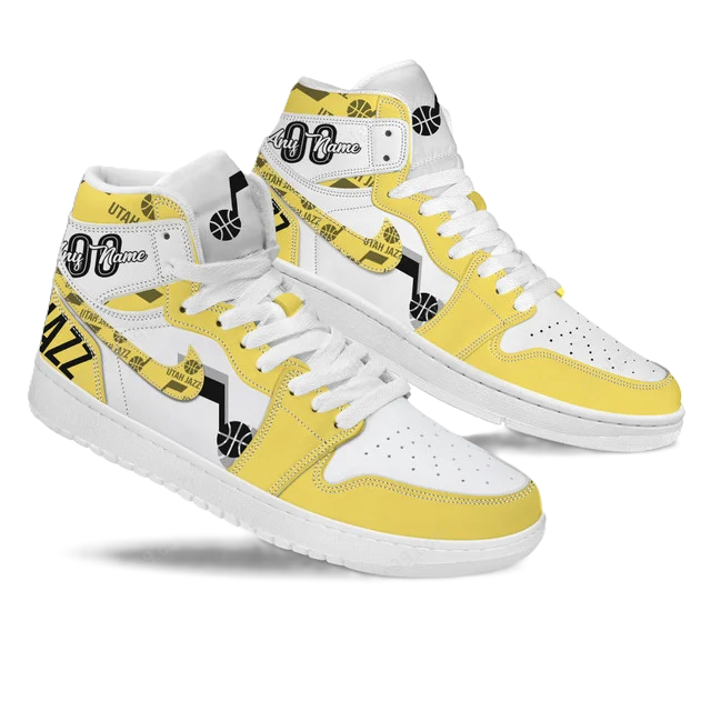 LIMITED EDITION - NEW CUSTOMIZED NBA29 UT JAZZ AIR JORDAN SNEAKERS