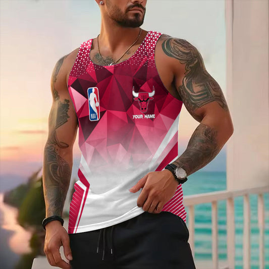 LIMITED EDITION - NEW CUSTOMIZED NBA19 CBU CHICAGO BULLS UNISEX TANK TOP