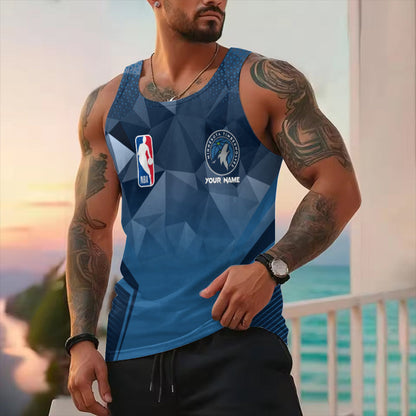 LIMITED EDITION - NEW CUSTOMIZED NBA05 MTW MINNESOTA TIMBERWOLVES UNISEX TANK TOP