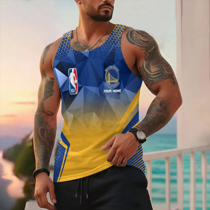 LIMITED EDITION - NEW CUSTOMIZED NBA12 GSW GOLDEN STATE WARRIORS UNISEX TANK TOP