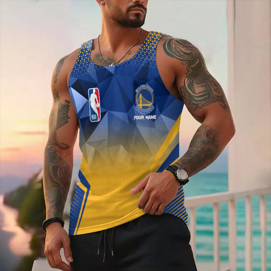 LIMITED EDITION - NEW CUSTOMIZED NBA12 GSW GOLDEN STATE WARRIORS UNISEX TANK TOP