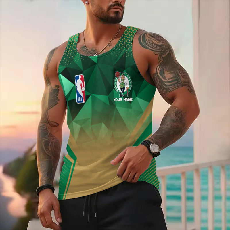 LIMITED EDITION - NEW CUSTOMIZED NBA03 BCE BOSTON CELTICS UNISEX TANK TOP