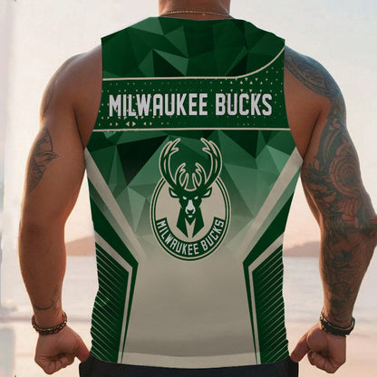 LIMITED EDITION - NEW CUSTOMIZED NBA11 MBU MILWAUKEE BUCKS UNISEX TANK TOP
