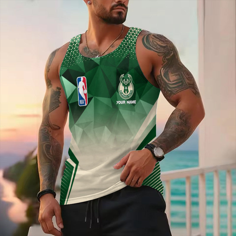 LIMITED EDITION - NEW CUSTOMIZED NBA11 MBU MILWAUKEE BUCKS UNISEX TANK TOP
