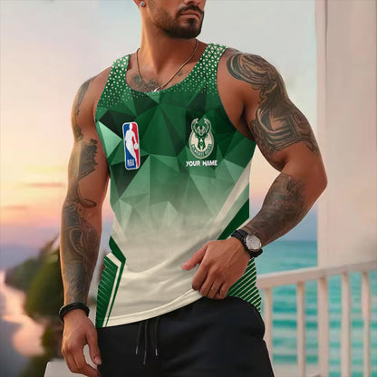 LIMITED EDITION - NEW CUSTOMIZED NBA11 MBU MILWAUKEE BUCKS UNISEX TANK TOP