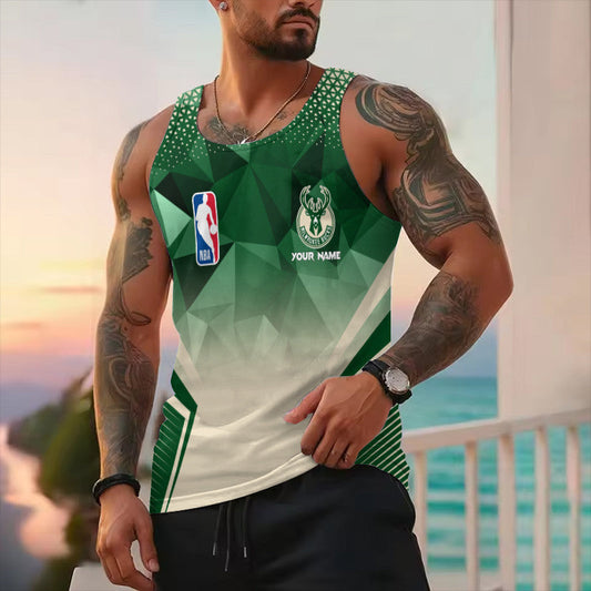 LIMITED EDITION - NEW CUSTOMIZED NBA11 MBU MILWAUKEE BUCKS UNISEX TANK TOP