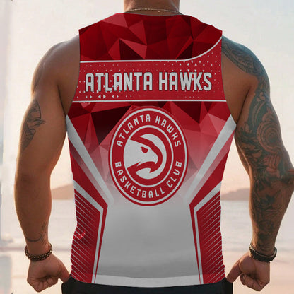 LIMITED EDITION - NEW CUSTOMIZED NBA17 AHA ATLANTA HAWKS UNISEX TANK TOP