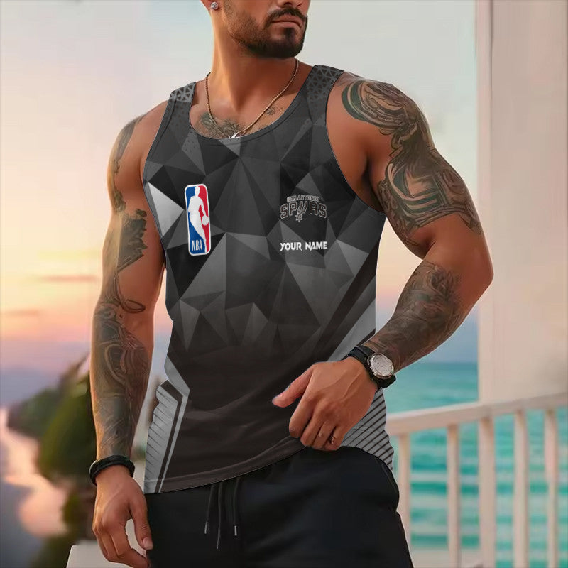 LIMITED EDITION - NEW CUSTOMIZED NBA23 SAS SAN ANTONIO SPURS UNISEX TANK TOP