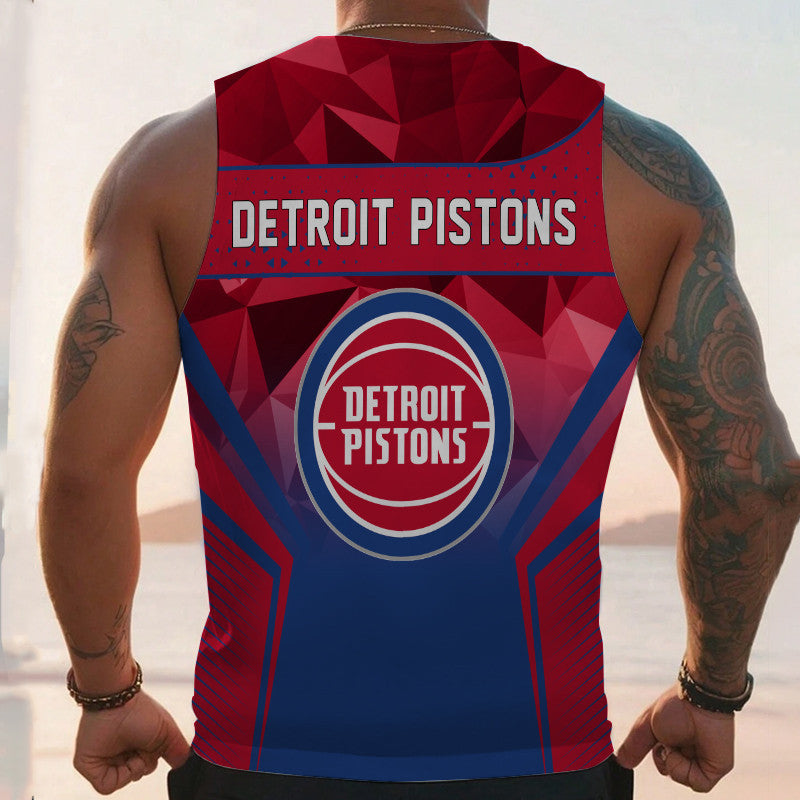 LIMITED EDITION - NEW CUSTOMIZED NBA14 DPI DETROIT PISTONS UNISEX TANK TOP