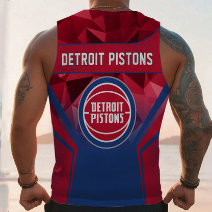 LIMITED EDITION - NEW CUSTOMIZED NBA14 DPI DETROIT PISTONS UNISEX TANK TOP