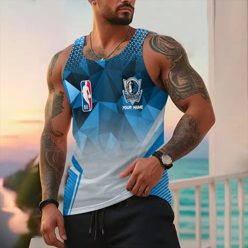 LIMITED EDITION - NEW CUSTOMIZED NBA18 DMA DALLAS MAVERICKS UNISEX TANK TOP