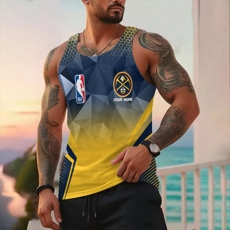 LIMITED EDITION - NEW CUSTOMIZED NBA08 DNU DENVER NUGGETS UNISEX TANK TOP