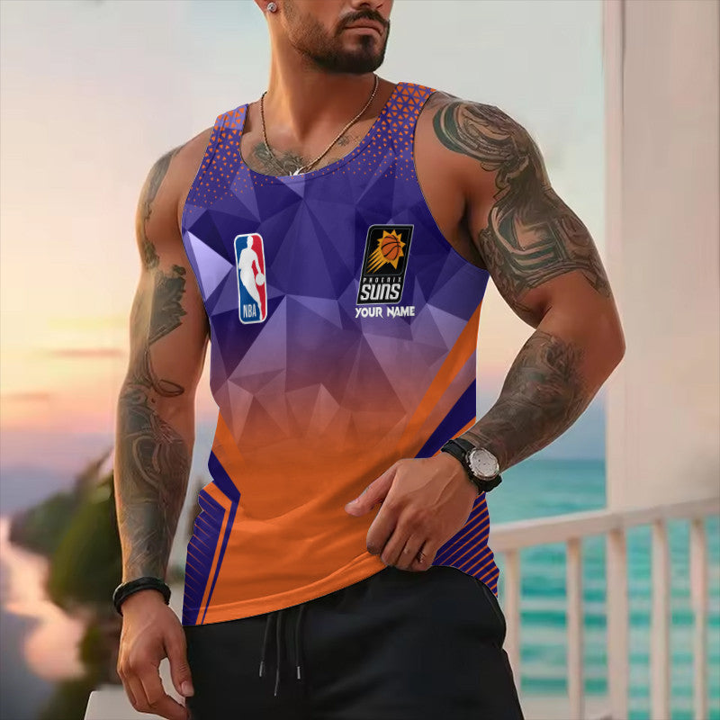LIMITED EDITION - NEW CUSTOMIZED NBA21 PSU PHOENIX SUNS UNISEX TANK TOP