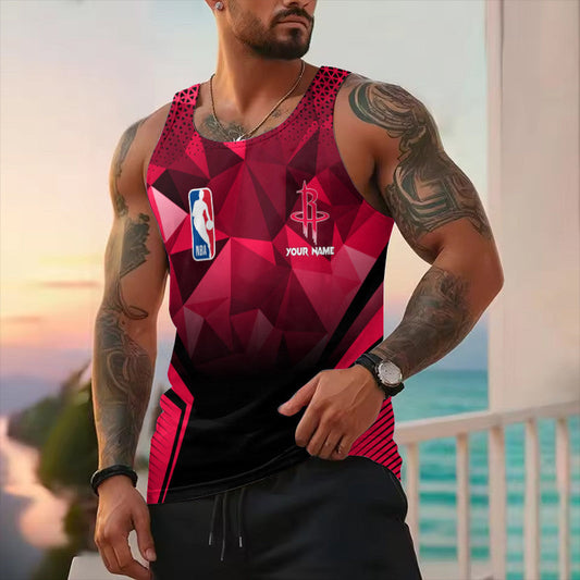 LIMITED EDITION - NEW CUSTOMIZED NBA07 HRO HOUSTON ROCKETS UNISEX TANK TOP