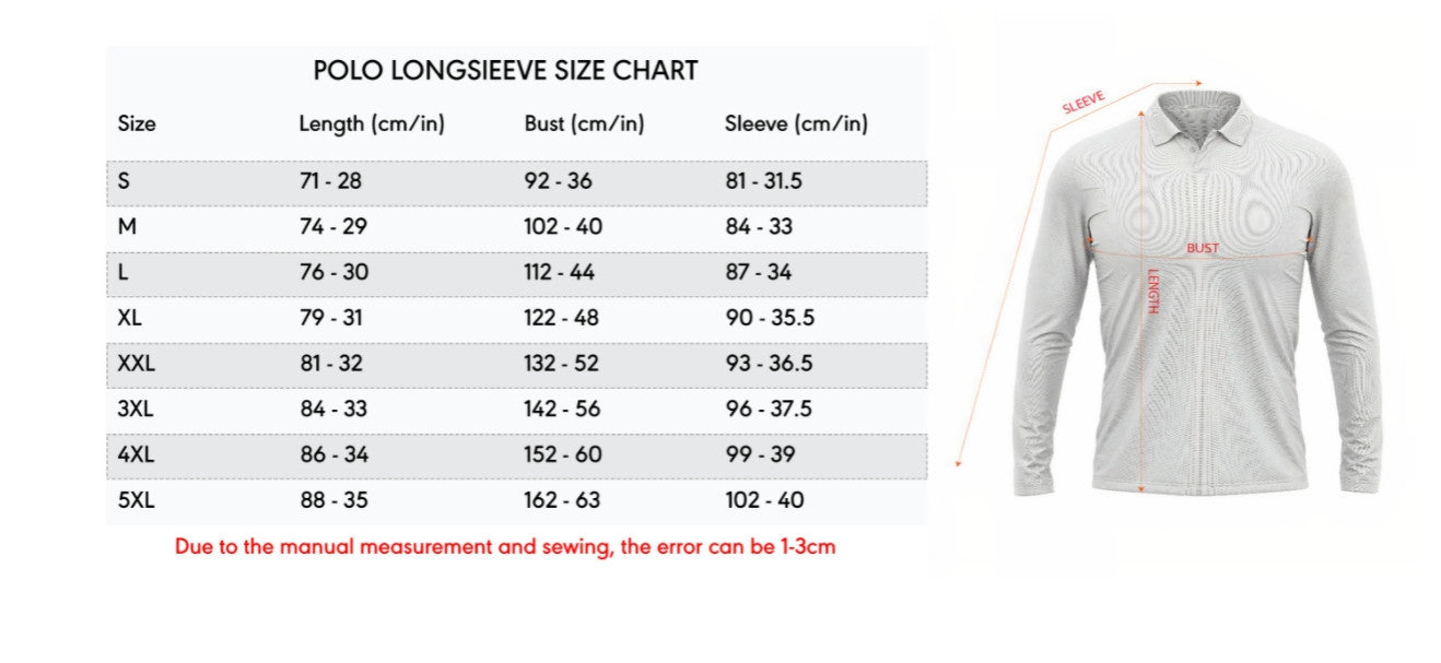 LIMITED EDITION - NEW CUSTOMIZED NCAA MAM29 WSB WISCONSIN BADGERS UNISEX LONG SLEEVE POLO